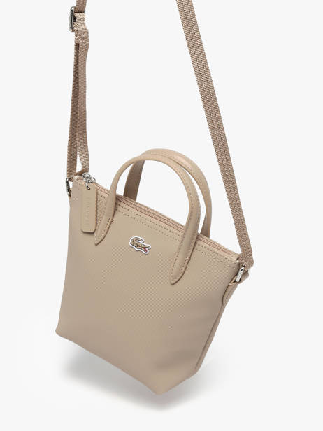 Cross Body Tas L.12.12 Concept Lacoste Beige l.12.12 concept NF2609PK ander zicht 1